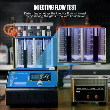 LIMPIADOR Y PROBADOR DE INYECTORES AUTOMOTRIZ AUTOOL CT180 - 6