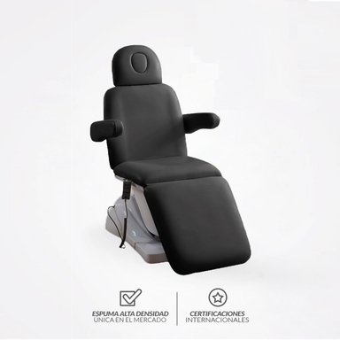 SILLÓN COSMETOLÓGICO CAMILLAS CHILE ELÉCTRICO C1 NEGRO - 1