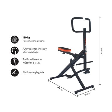 MÁQUINA ULTIMATE FITNESS MAQUINA ABDOMINALES TOTAL ABS CRUNCH AB SHAPER - 2