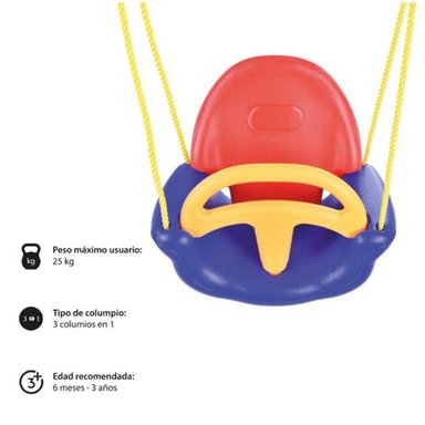 COLUMPIO TOP SPIN MULTICOLOR SILLA 3 EN 1 PARA NIÑOS - 2