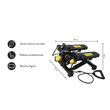 MINI ESCALADORA – ELÍPTICA CON BANDAS - 2