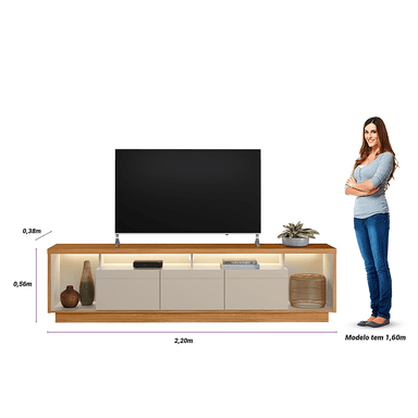 RACK ESTORIL TV 75' 2.2 CON LUZ LED - 6