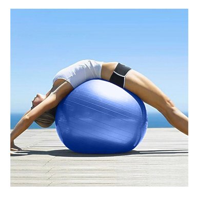 PELOTA YOGA DEPORTES PILATES 60 CM AZUL - 5