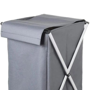 CANASTO CESTA ORGANIZADOR ROPA PLEGABLE XL GRIS - 2