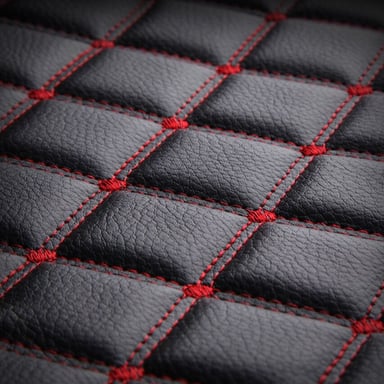 FUNDA ASIENTO AUTO IMPORTCLICK PREMIUM ECO CUERO LISBOA NEGRO ROJO - 5