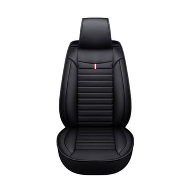 FUNDA IMPORTCLICK ASIENTO AUTO DELUXE ECO CUERO MILÁN NEGRO - 1