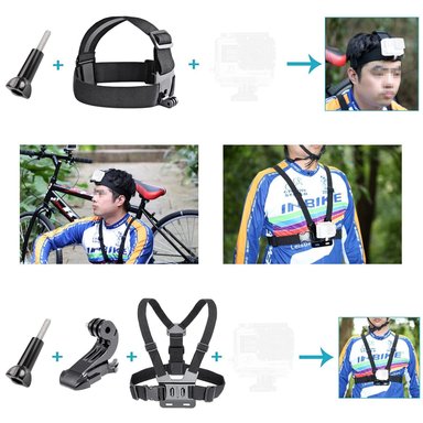 KIT IMPORTCLICK TEC.108 51 ACCESORIOS CÁMARA DEPORTIVA GOPRO ESTUCHE - 3