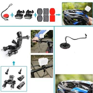 KIT IMPORTCLICK TEC.108 51 ACCESORIOS CÁMARA DEPORTIVA GOPRO ESTUCHE - 5