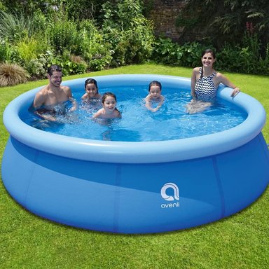 PISCINA INFLABLE IMPORTCLICK AIR.49 FAMILIAR REDONDA AZUL 360X76 CM - 5