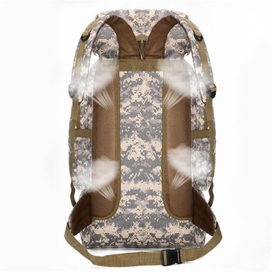 MOCHILA TÁCTICA IMPORTCLICK HOG.370 TELA GRIS CAMPING TREKKING SENDERISMO 80 L - 6