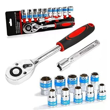 SET HERRAMIENTAS IMPORTCLICK DADOS AUT.80 12 PIEZAS 1/2 CHICHARRA CUADRANTE - 4
