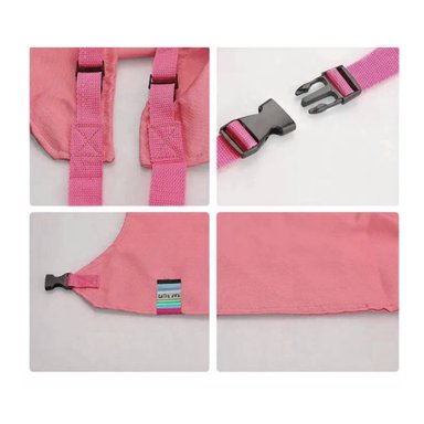 SUJETADOR IMPORTCLICK INF.77 ARNÉS INFANTIL BEBÉ SILLA PORTÁTIL ROSADO PALO ROSA - 3