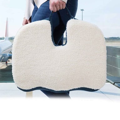 COJÍN IMPORTCLICK VISCOELÁSTICO LUMBAR COXIS ESPALDA 43.5 X 32.5 CM GRIS - 2