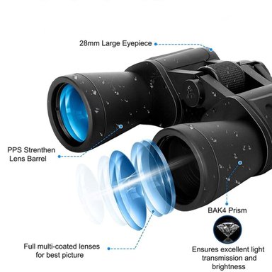 BINOCULAR PROFESIONAL 20X50 LARGO ALCANCE 1000M - 4