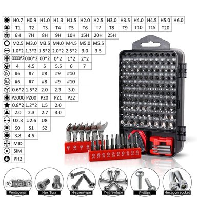 SET HERRAMIENTAS IMPORTCLICK DESTORNILLADOR HER.34 135 PIEZAS PRECISION 135 EN 1 MAGNETICOS - 2