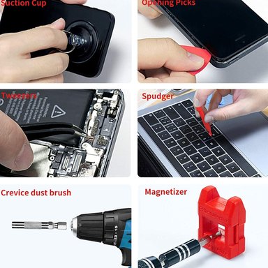 SET HERRAMIENTAS IMPORTCLICK DESTORNILLADOR HER.34 135 PIEZAS PRECISION 135 EN 1 MAGNETICOS - 8