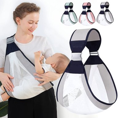 PORTABEBÉ IMPORTCLICK INF.62 FULAR CANGURO ERGONÓMICO GRIS - 4