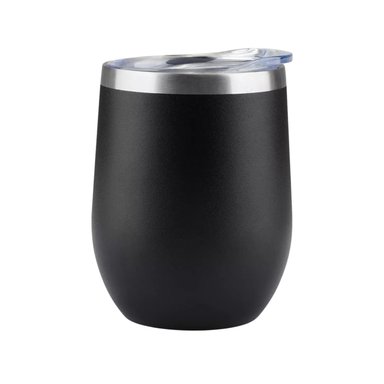 VASO MUG TÉRMICO ACERO INOXIDABLE 360 ML NEGRO - 1