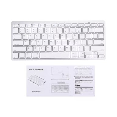 TECLADO UNIVERSAL INALÁMBRICO IMPORTCLICK BLUETOOTH PLATEADO - 3