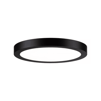 FOCO PANEL LED PLAFÓN SOBREPUESTO REDONDO LUZ FRÍA 220V 6000°K NEGRO 30 CM - 1