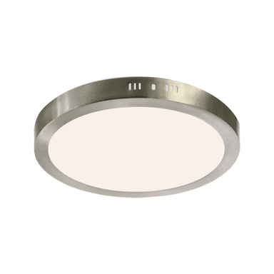 FOCO PANEL LED PLAFÓN SOBREPUESTO REDONDO LUZ NEUTRA 220V 4000°K NÍQUEL BLANCO 30 CM - 1