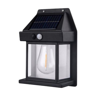 FAROL IMPORTCLICK FOCO SOLAR PARED SENSOR MOVIMIENTO 3.2 V LUZ FRÍA NEGRO - 1