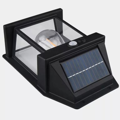 FAROL IMPORTCLICK FOCO SOLAR PARED SENSOR MOVIMIENTO 3.2 V LUZ FRÍA NEGRO - 2