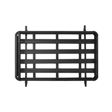 PARRILA TECHO AUTOMÓVIL ALUMINIO 15X90X130 CM BARRAS PORTA EQUIPAJE NEGRO - 1