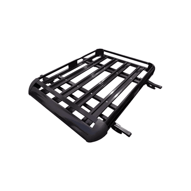 PARRILA TECHO AUTOMÓVIL ALUMINIO 15X90X130 CM BARRAS PORTA EQUIPAJE NEGRO - 2