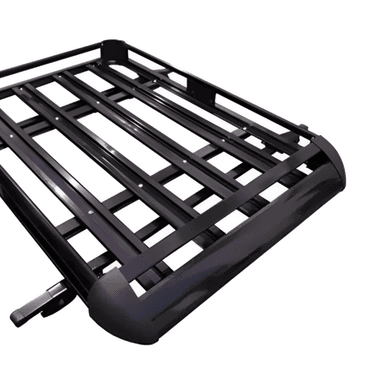 PARRILA TECHO AUTOMÓVIL ALUMINIO 15X90X130 CM BARRAS PORTA EQUIPAJE NEGRO - 3