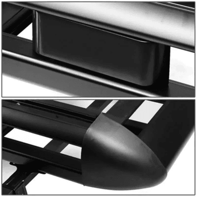 PARRILA TECHO AUTOMÓVIL ALUMINIO 15X90X130 CM BARRAS PORTA EQUIPAJE NEGRO - 5
