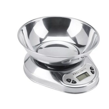 PESA COCINA ACERO INOXIDABLE 1 GR A 5 KG + BOWL CAPACIDAD 500 GR - 2