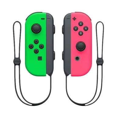 JOY-CON PARA NINTENDO SWITCH VERDE ROSADO - 1