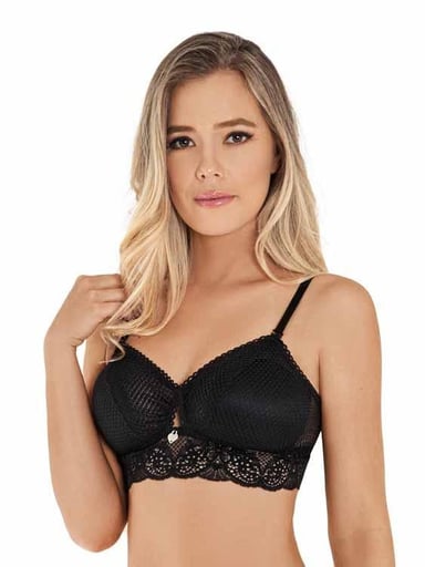BRALETTE CON ENCAJE REALCE NATURAL - 1