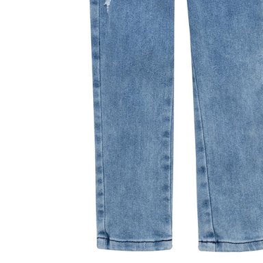 JEAN ALGODÓN NIÑA OFFCORSS INDIGO MEDIO SUPER SKINNY CON CORDÓN DECORATIVO BEBÉ - 4