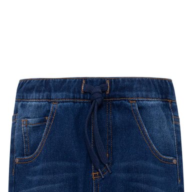 PANTALÓN ALGODÓN NIÑO OFFCORSS INDIGO OSCURO JOGGER EN DENIM CON BOLSILLOS BEBÉ - 3