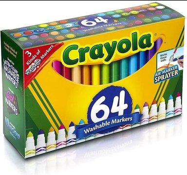 CRAYOLA MARCADORES LAVABLES 64 UNI PIP-SQUEAKS - 1