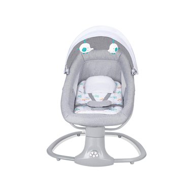 SILLA MUNDO ONLINE MECEDORA /COLUMPIO BEBÉ INTELIGENTE CON BLUETOOTH GRIS PARDO - 1