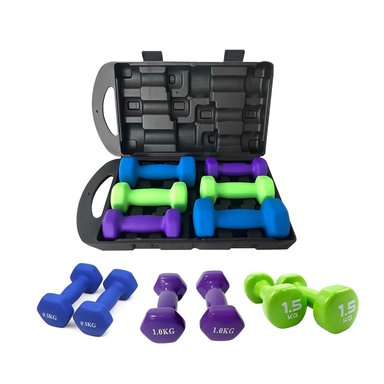 SET MANCUERNAS HEXAGONALES 6KG - 1
