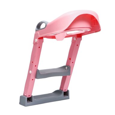 ESCALERA MUNDO ONLINE ASIENTO ADAPTADOR BAÑO NIÑOS/BEBÉS ROSADO - 2
