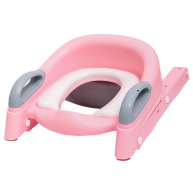 ESCALERA MUNDO ONLINE ASIENTO ADAPTADOR BAÑO NIÑOS/BEBÉS ROSADO - 4