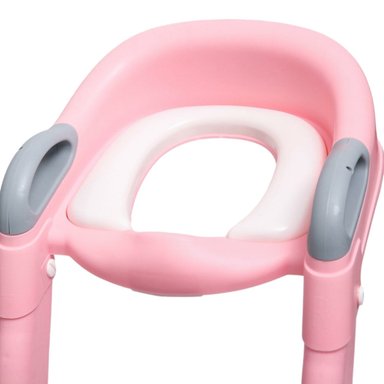 ESCALERA MUNDO ONLINE ASIENTO ADAPTADOR BAÑO NIÑOS/BEBÉS ROSADO - 5