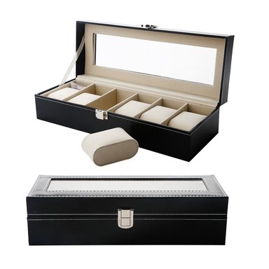 CAJA ORGANIZADORA 6 RELOJES DE LUJO EXCELENTE CALIDAD - 2