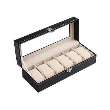 CAJA ORGANIZADORA 6 RELOJES DE LUJO EXCELENTE CALIDAD - 3