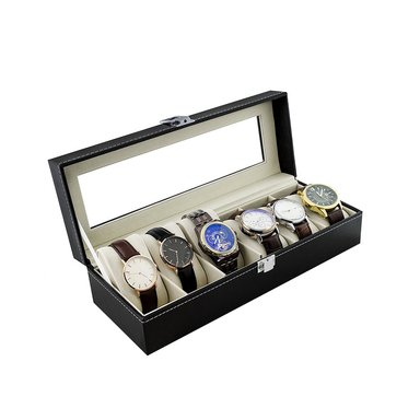 CAJA ORGANIZADORA 6 RELOJES DE LUJO EXCELENTE CALIDAD - 5