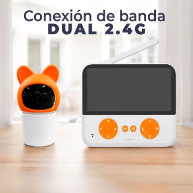 CAMARA MONITOR BEBE VISION NOCTURNA LCD 4.3 CON MICROFONO - 3