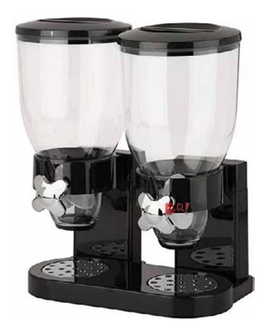 DISPENSADOR DE CEREAL Y SEMILLAS DOBLE CON PEDESTAL - PS - 3