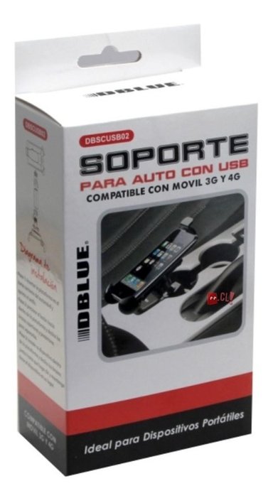 SOPORTE CELULAR DBLUE USB CON 2 CONECTORES DE 5V - 2