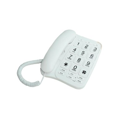 TELÉFONO FIJO DBLUE NOTIFICACIÓN LLAMADA LUMINOSO BLANCO - PS - 1