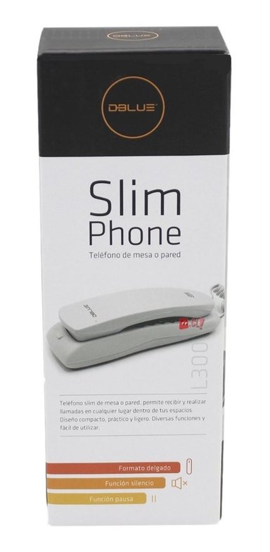 TELÉFONO FIJO DBLUE PARA SOBREMESA O PARED NEGRO - PS - 2